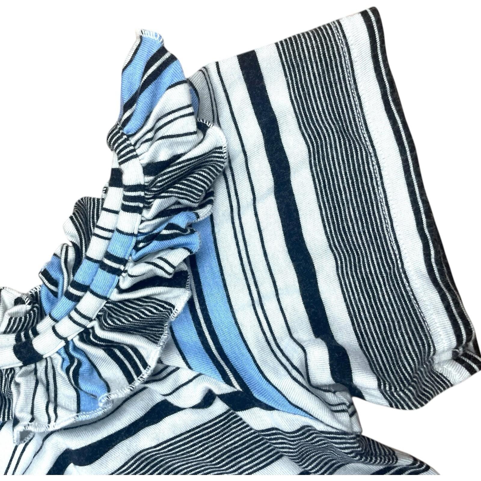 TU Stripe Playsuit Frill Detail Drawstring Waist Women’s UK Size 12