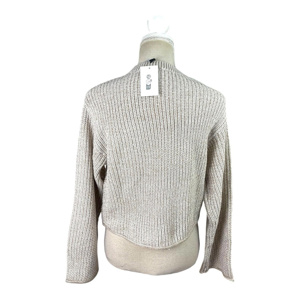 H&M Beige Knit Sweater Long Sleeve Relaxed Fit Women’s UK Size XS