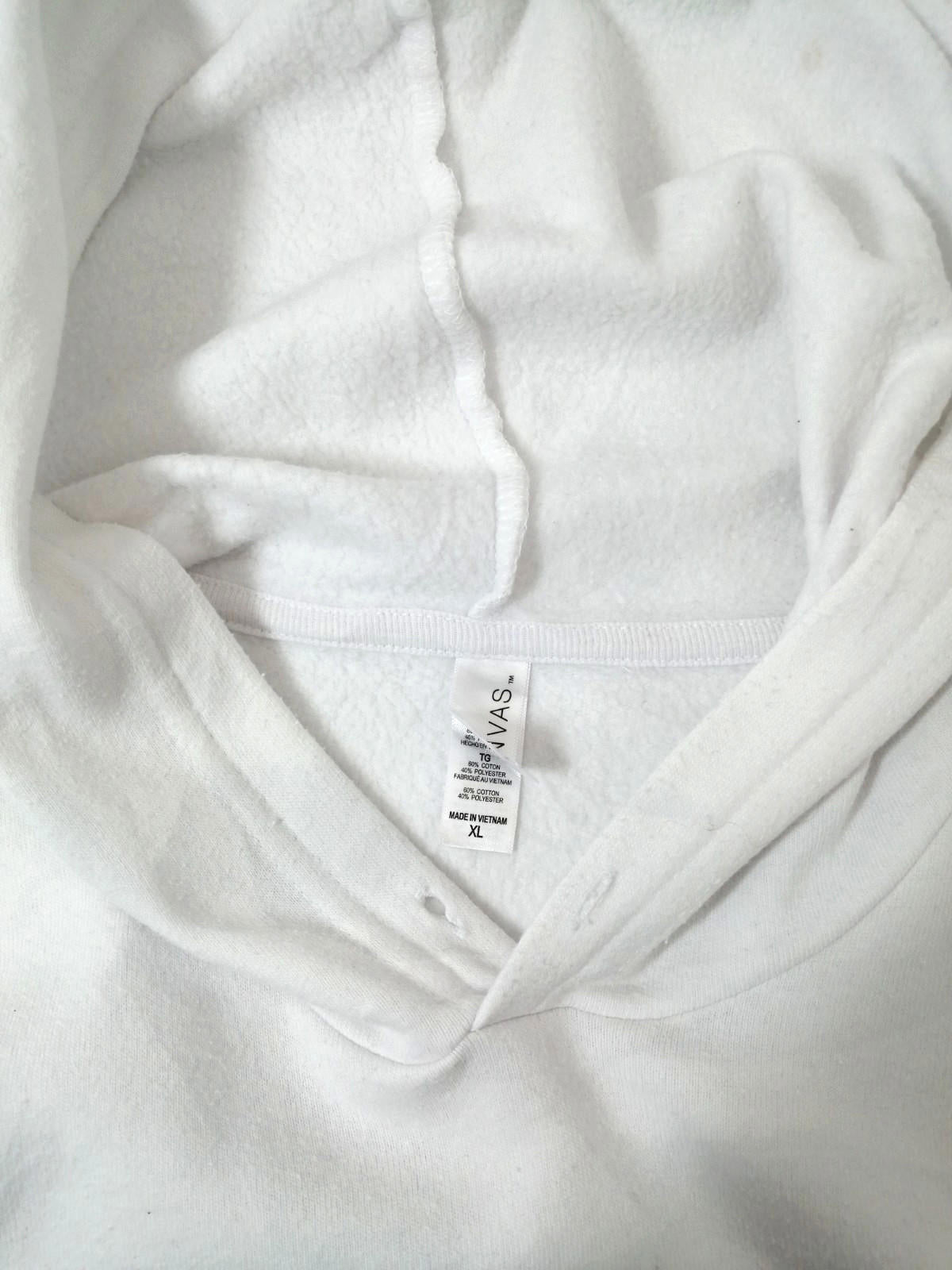 Brentwood Basketball Hoodie Men's Size XL White Jersey Hooded Pockets Sports