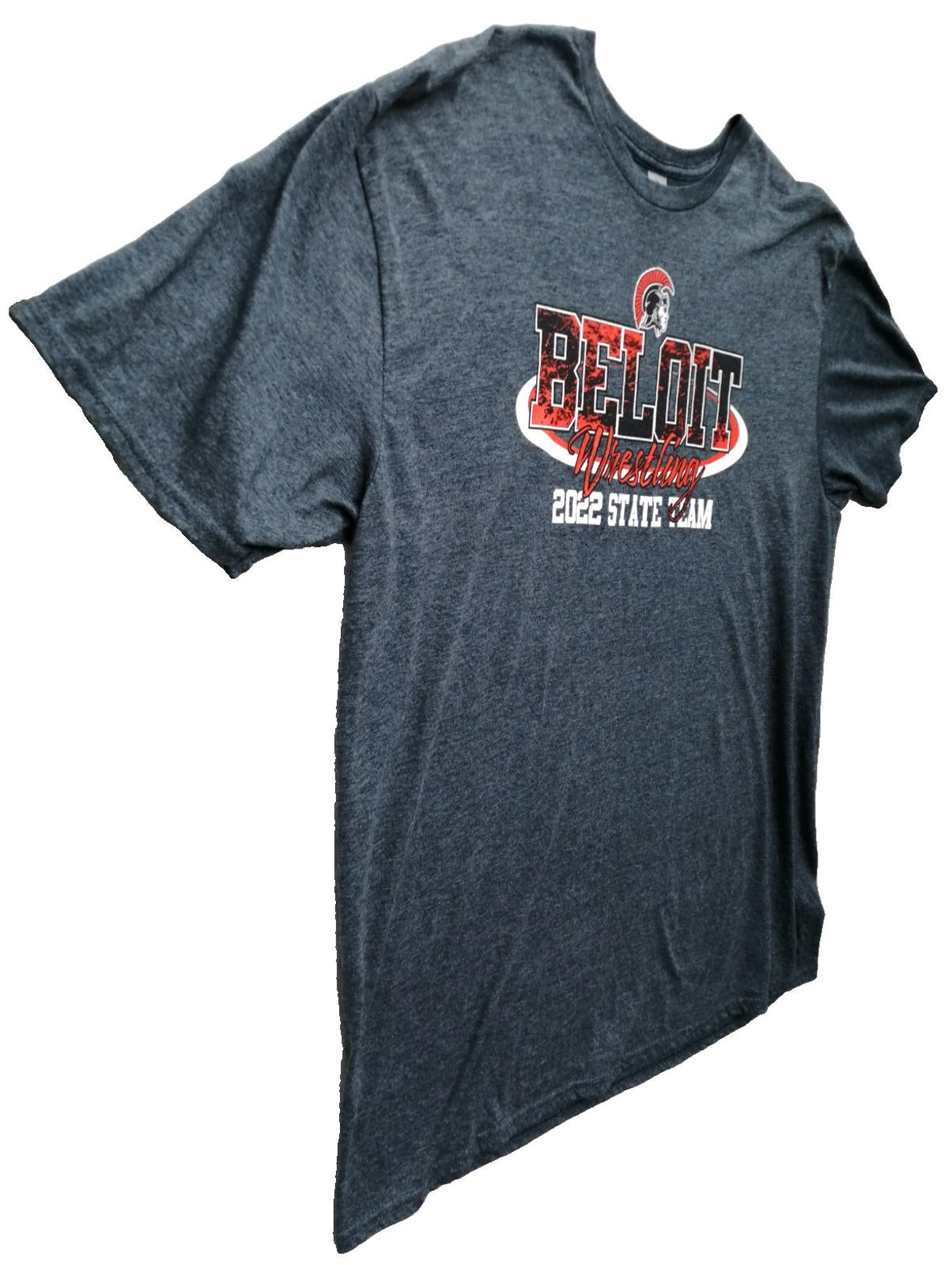 Beloit Wrestling 2022 Graphic Print T-Shirt Men's Size XL Slate Crew Neck