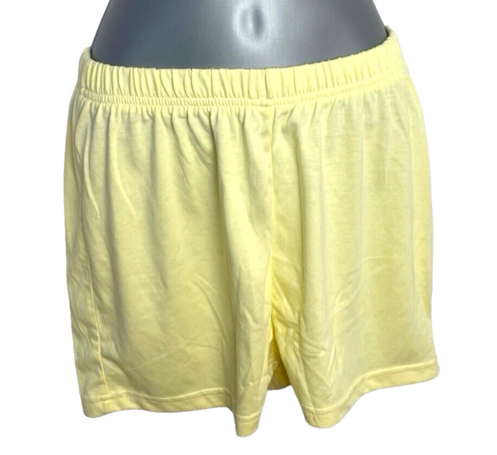 Pretty Little Thing Hot Pant Shorts Women’s UK Size 8 Yellow Cotton Low Rise