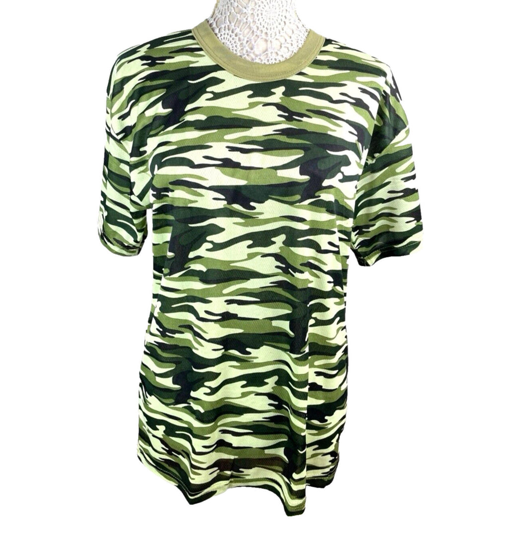 Camo Active Wear T-shirt Breathable Women’s UK Size M (10-12)