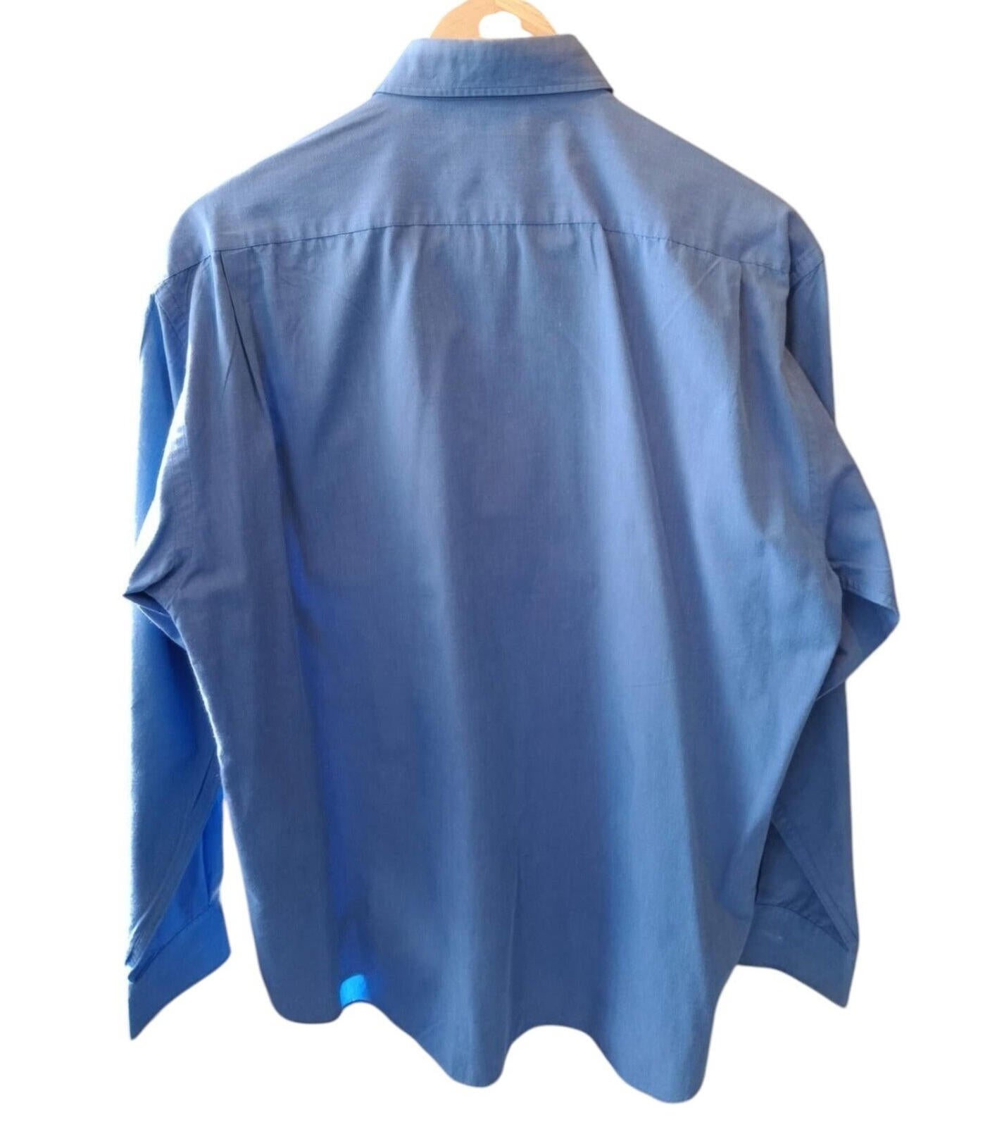 YvesSaintLaurent Blue Shirt Long Sleeve Men's UK Size XL 46" Chest 16" Collar