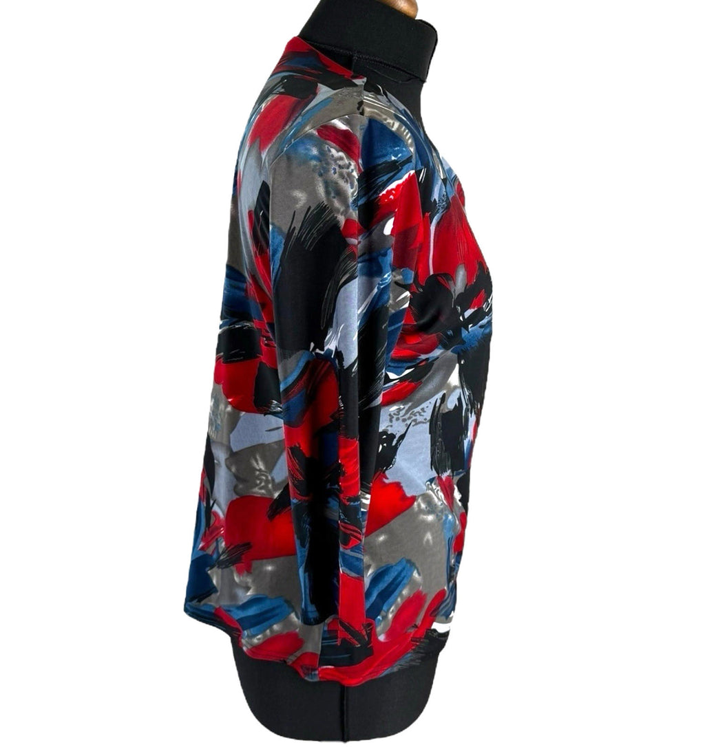 Bassini Multicolour Top Layered  Blouse 3/4 Sleeve Women’s UK Size 12