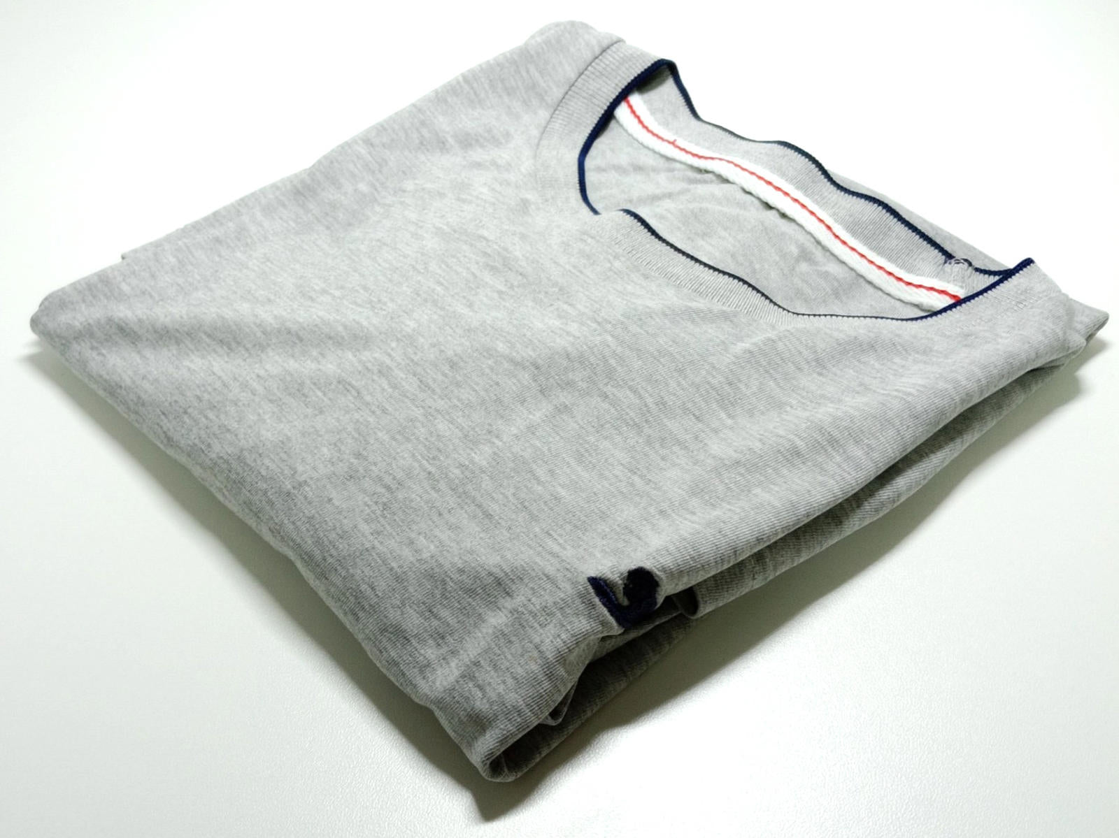 Slazenger T-Shirt Men's UK Size L Grey Short Sleeve Crew Neck Contrasting Trim