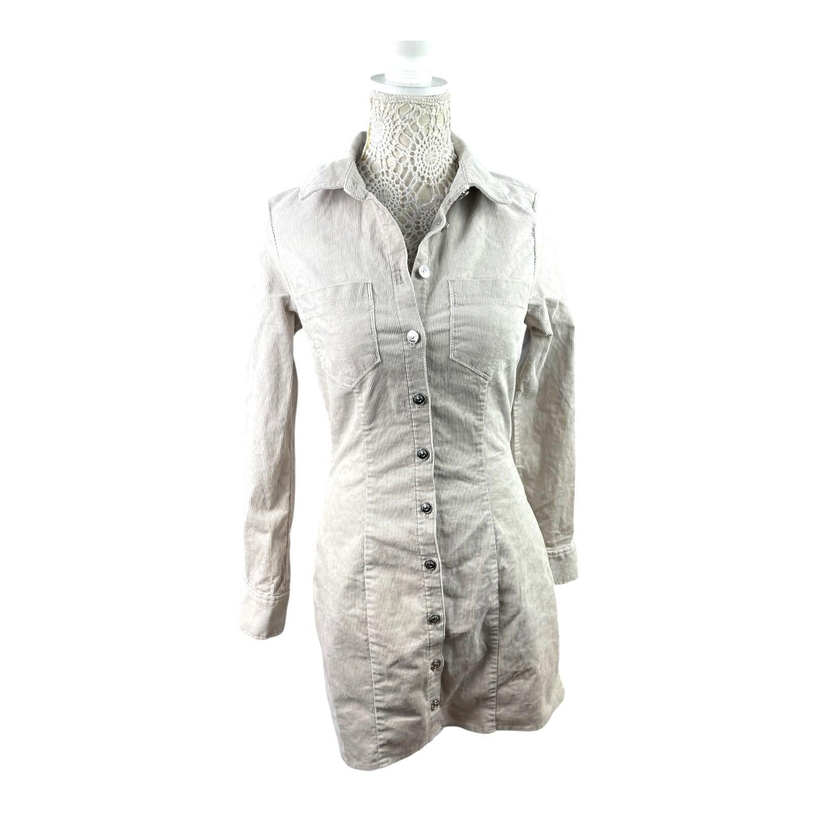 Divided Grieve Corduroy Shirt Dress Mini Collared Women’s UK Size 8