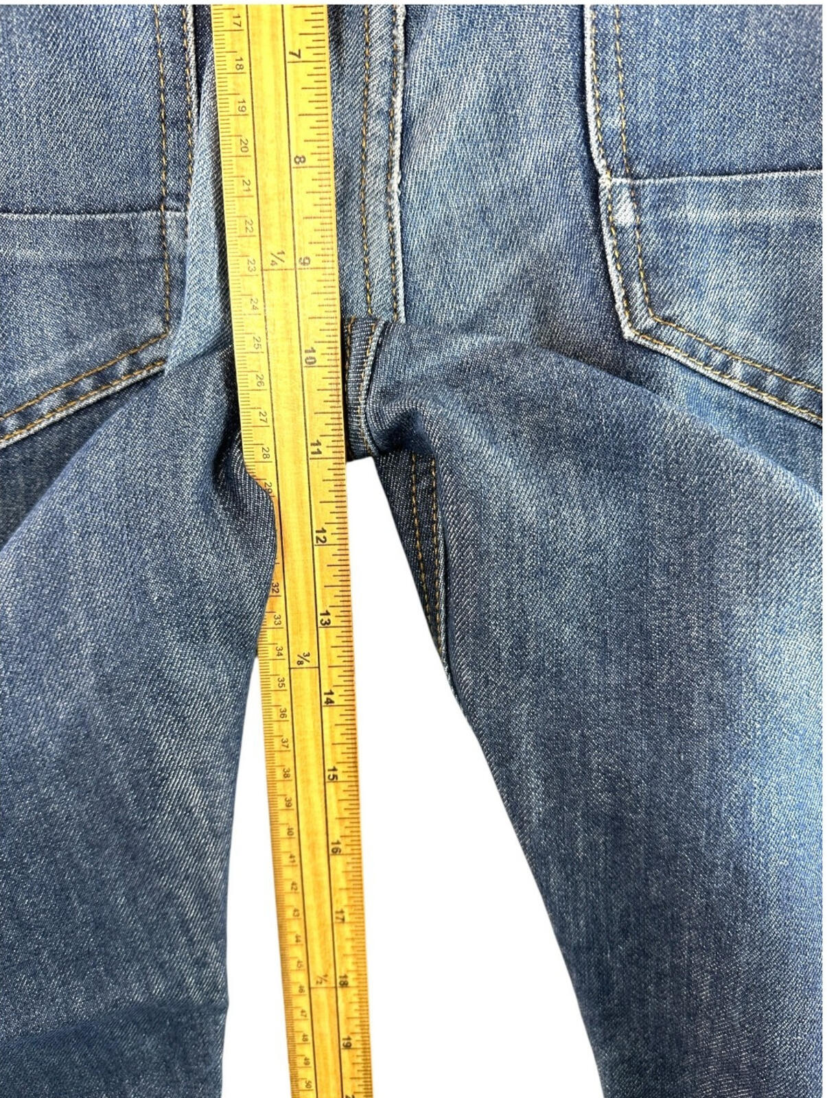 Denim Co Jeans Men's UK Size 36W 32L Blue Straight Zip Front 5 Pocket
