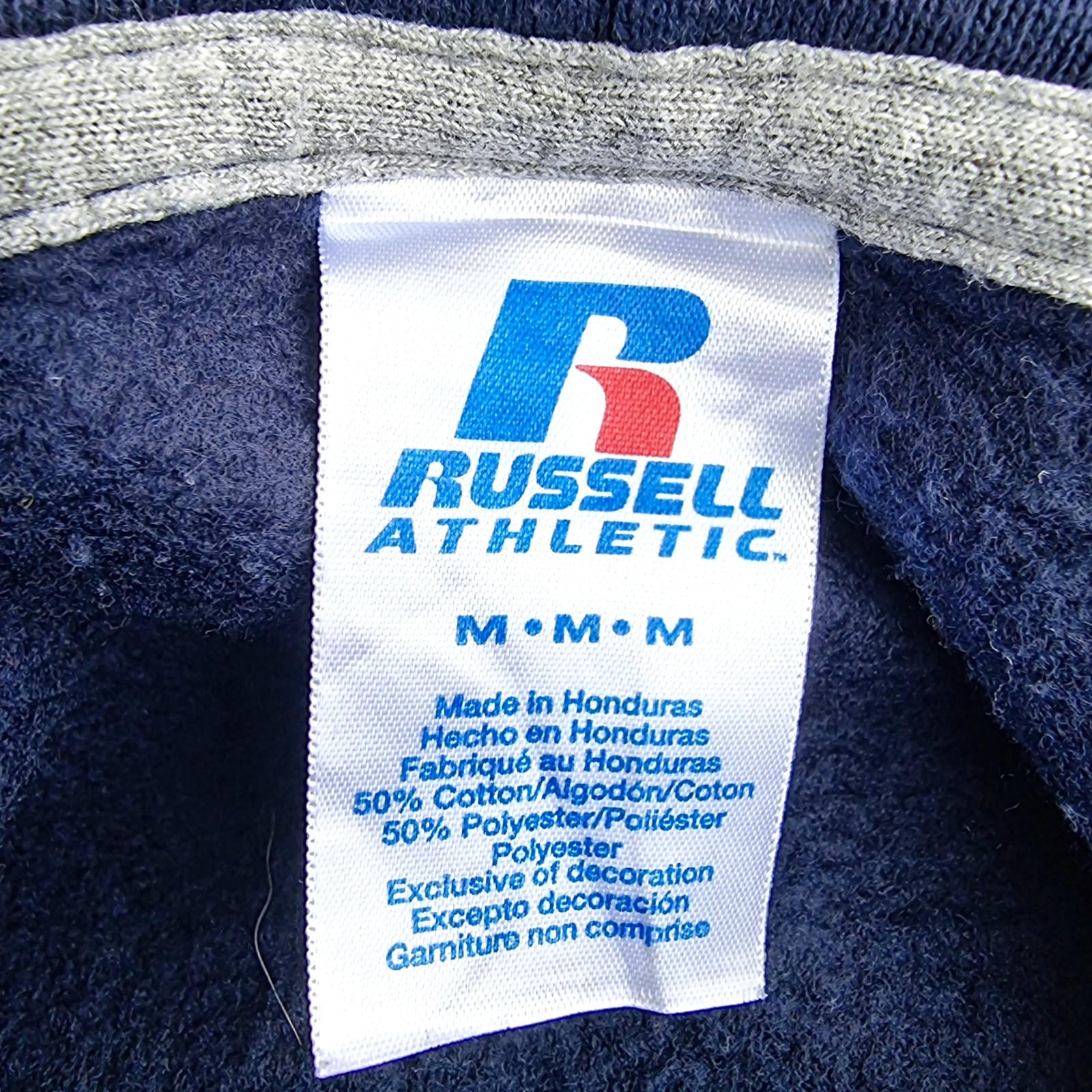 Ucla Hoodie Men's UK Size M Blue Jesrsey Hooded Pockets Sports Russell Athletic
