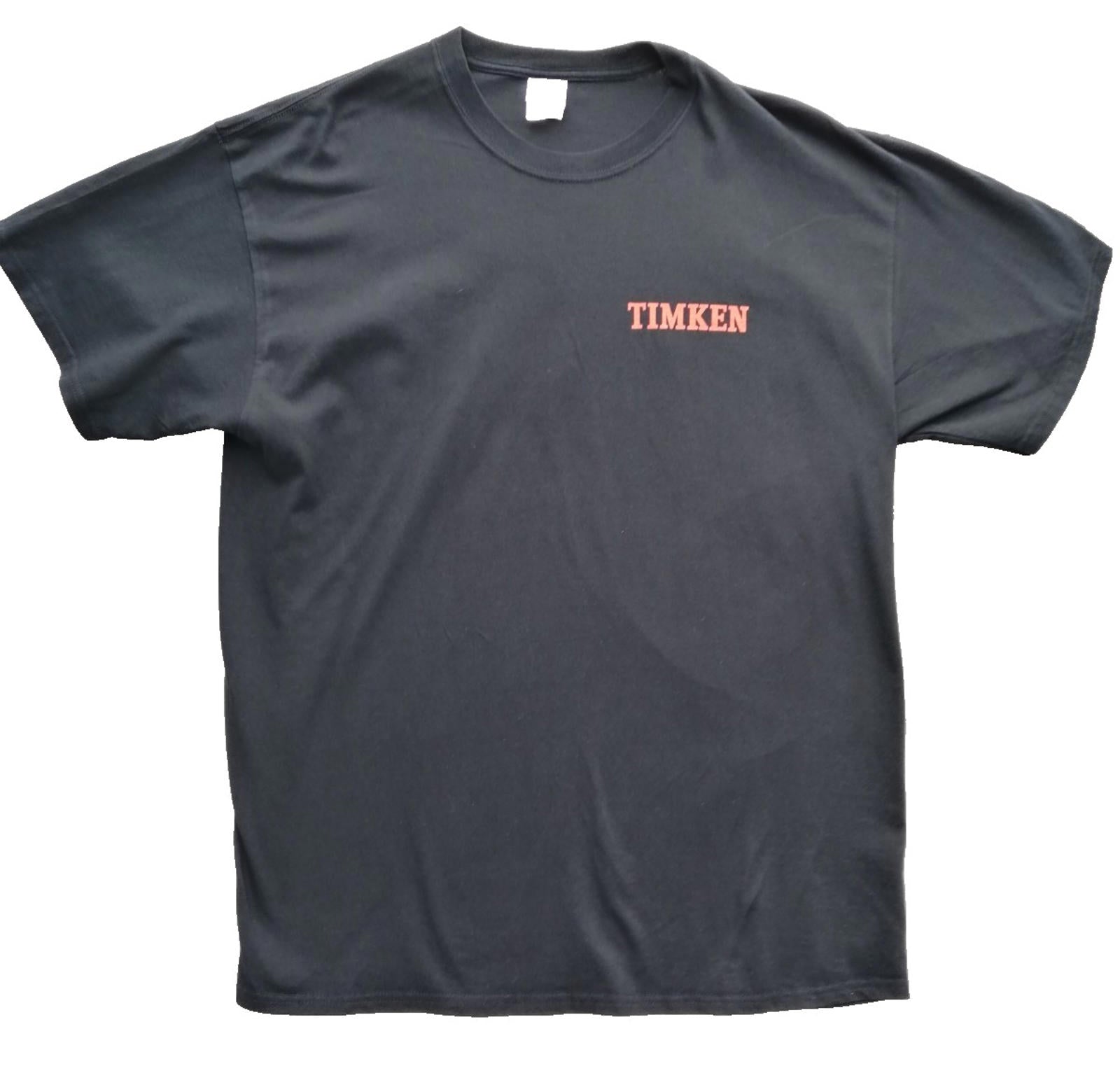 USA Transport Graphic Print T-Shirt Men's Size XL Black Crew Neck 100% Cotton