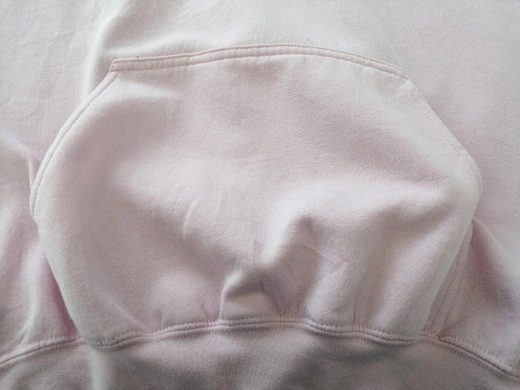 New York City Embroidered Hoodie Men's Size M Pink Jersey Hooded Pockets Sports
