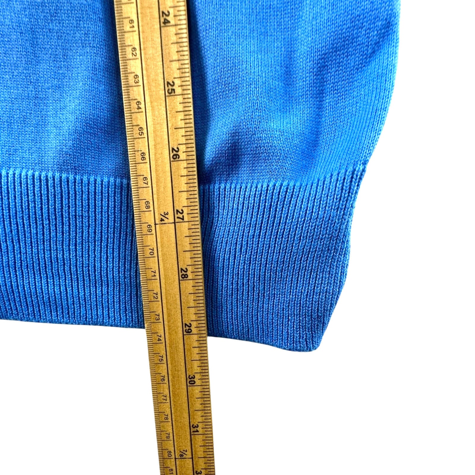 Nautica Sweater Vest Men's UK Size XL Blue Sleeveless 100% Cotton V-Neck
