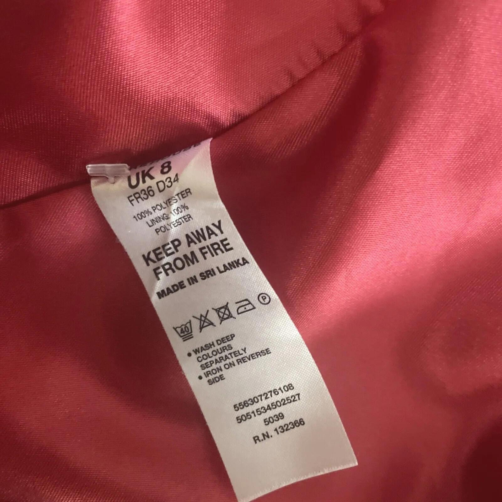 Mini Dress Red Backless A-line Spotlight Warehouse Collection Women's UK Size 8