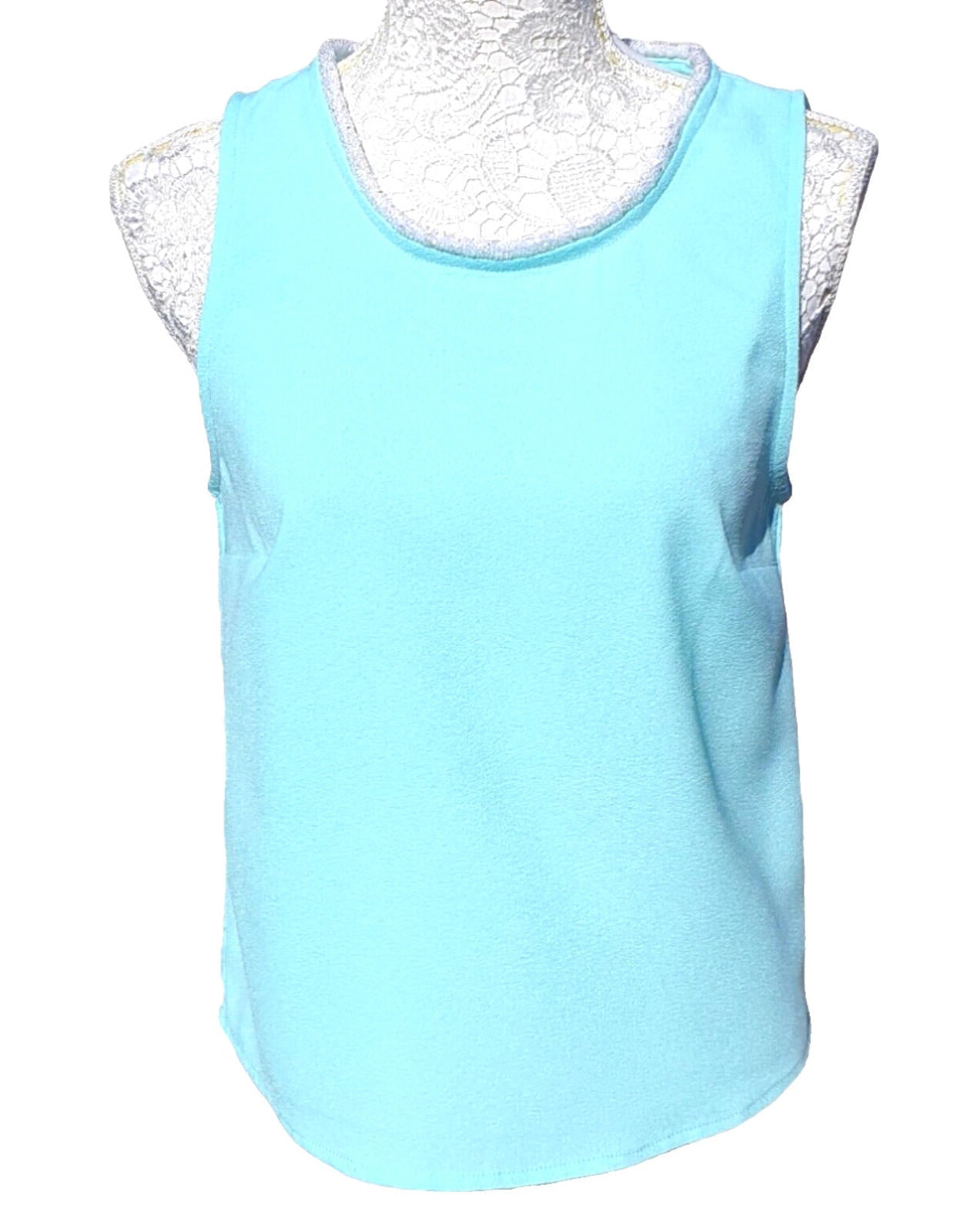 ASOS Vest Top With Sparkle Sequin Neck Detail Women's UK Size 8