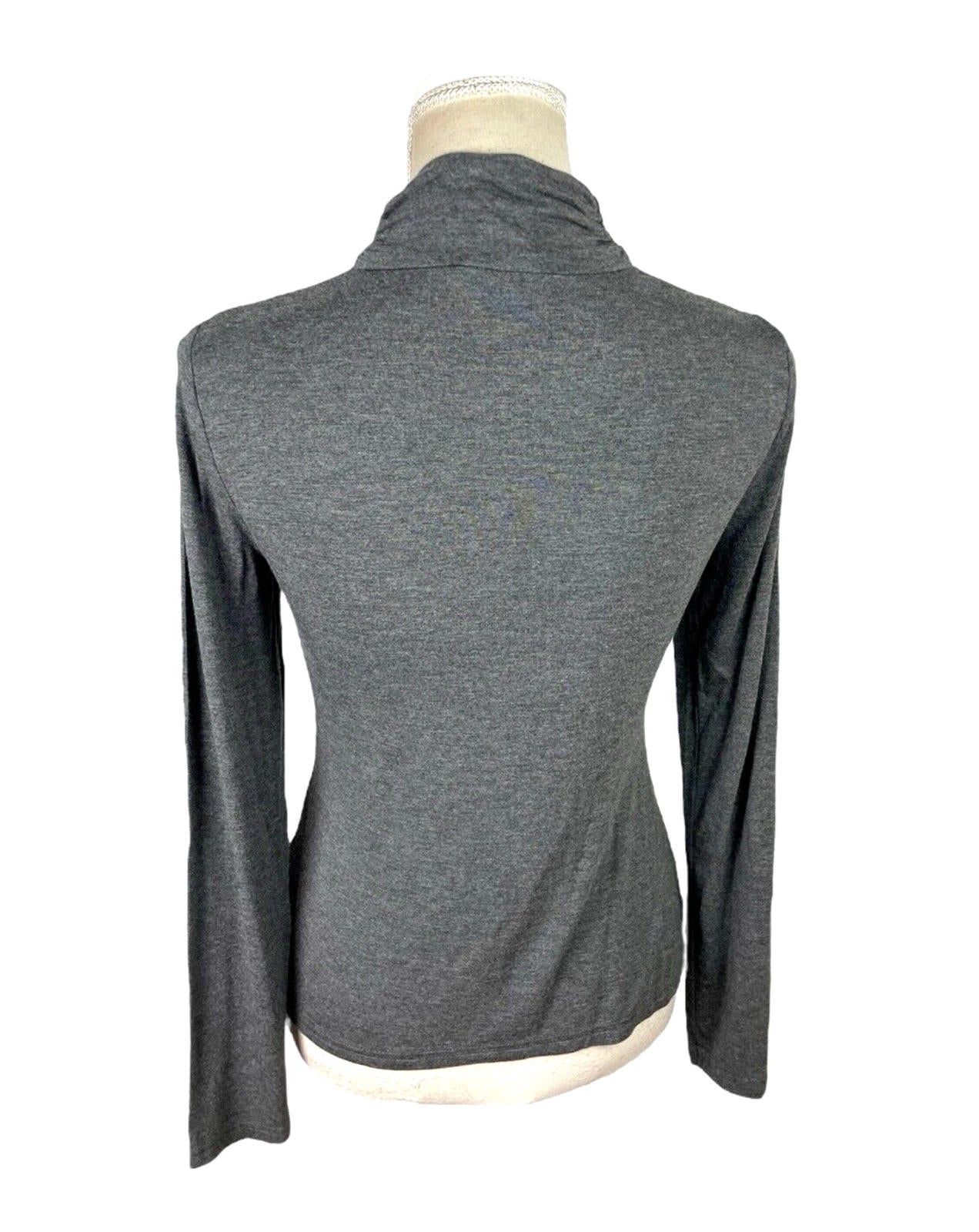 New Look Turtle Neck Top Women’s UK Size 14 Grey Slim Fit Roll Neck Long Sleeve