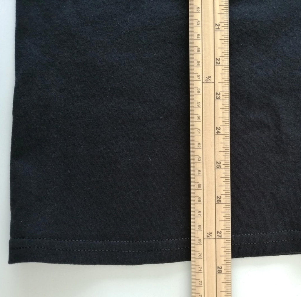 Front Commun Graphic Print T-Shirt Men's Size S Black Crew Neck 100% Cotton