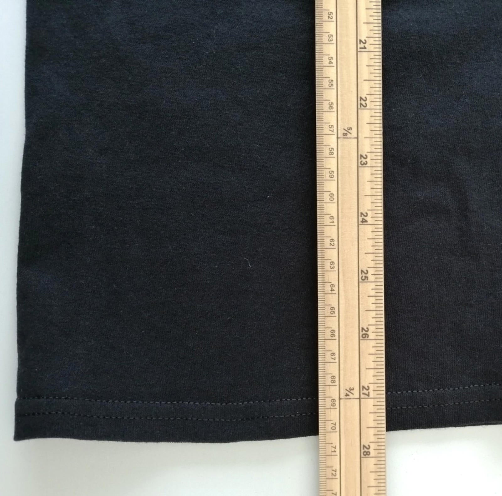 Front Commun Graphic Print T-Shirt Men's Size S Black Crew Neck 100% Cotton