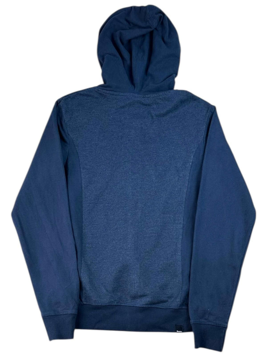 Bench Hooded Jacket Hoodie Men's UK Size S Blue 100% Cotton Logo Drawstring Hood