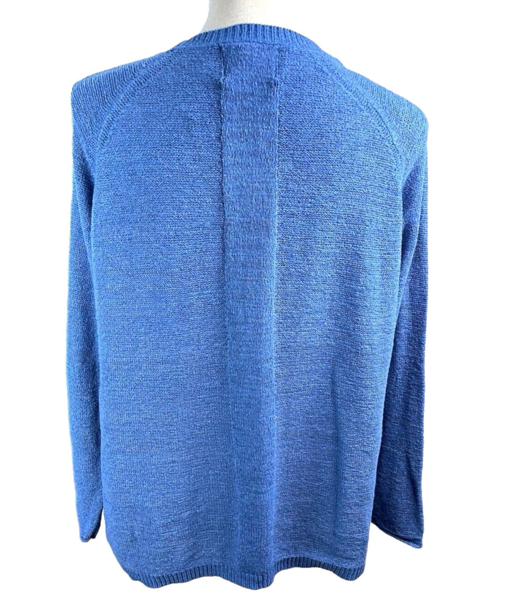Papaya Jumper Blue Knit Textured detail Women's UK Size M