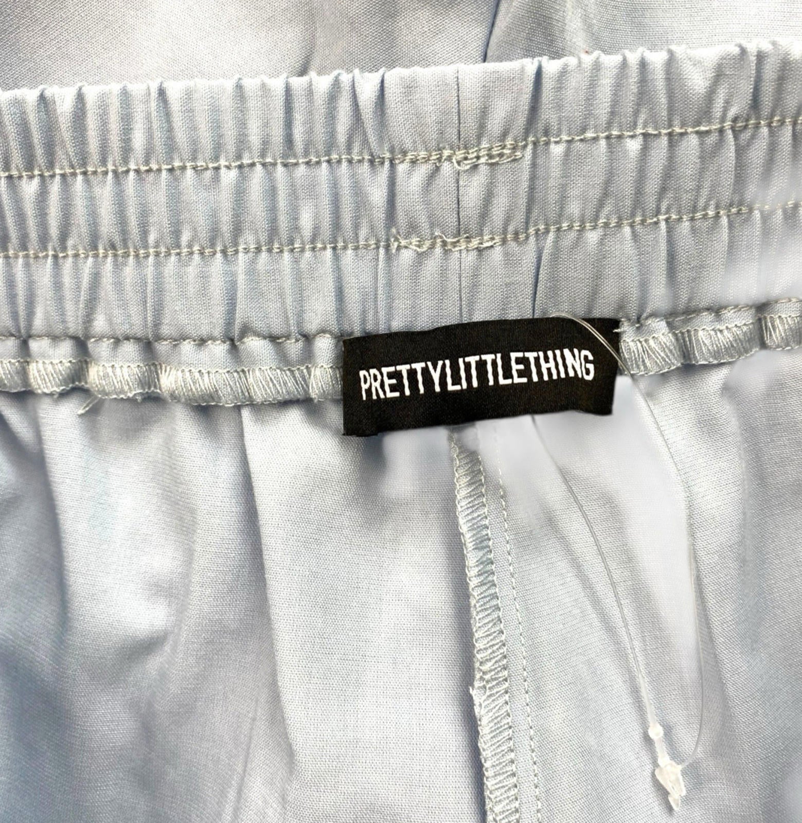Pretty Little Thing Blue Boyfriend Shorts Elastic Waist Women’s UK Size 8