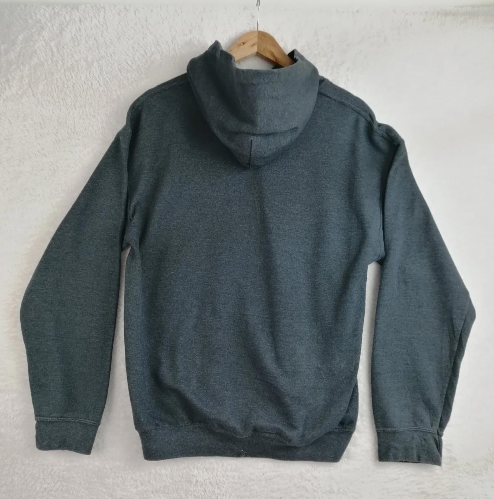 Rainbow Volleyball Hoodie Men's Size M Slate Grey Jersey Hooded Pockets Sports
