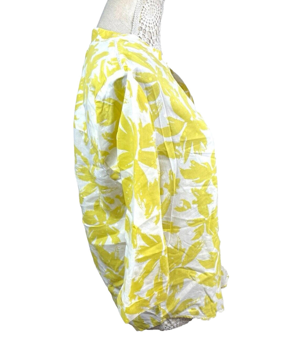 Marks & Spencer Blouse Floral Tunic Style 100% Cotton Women’s UK Size 12
