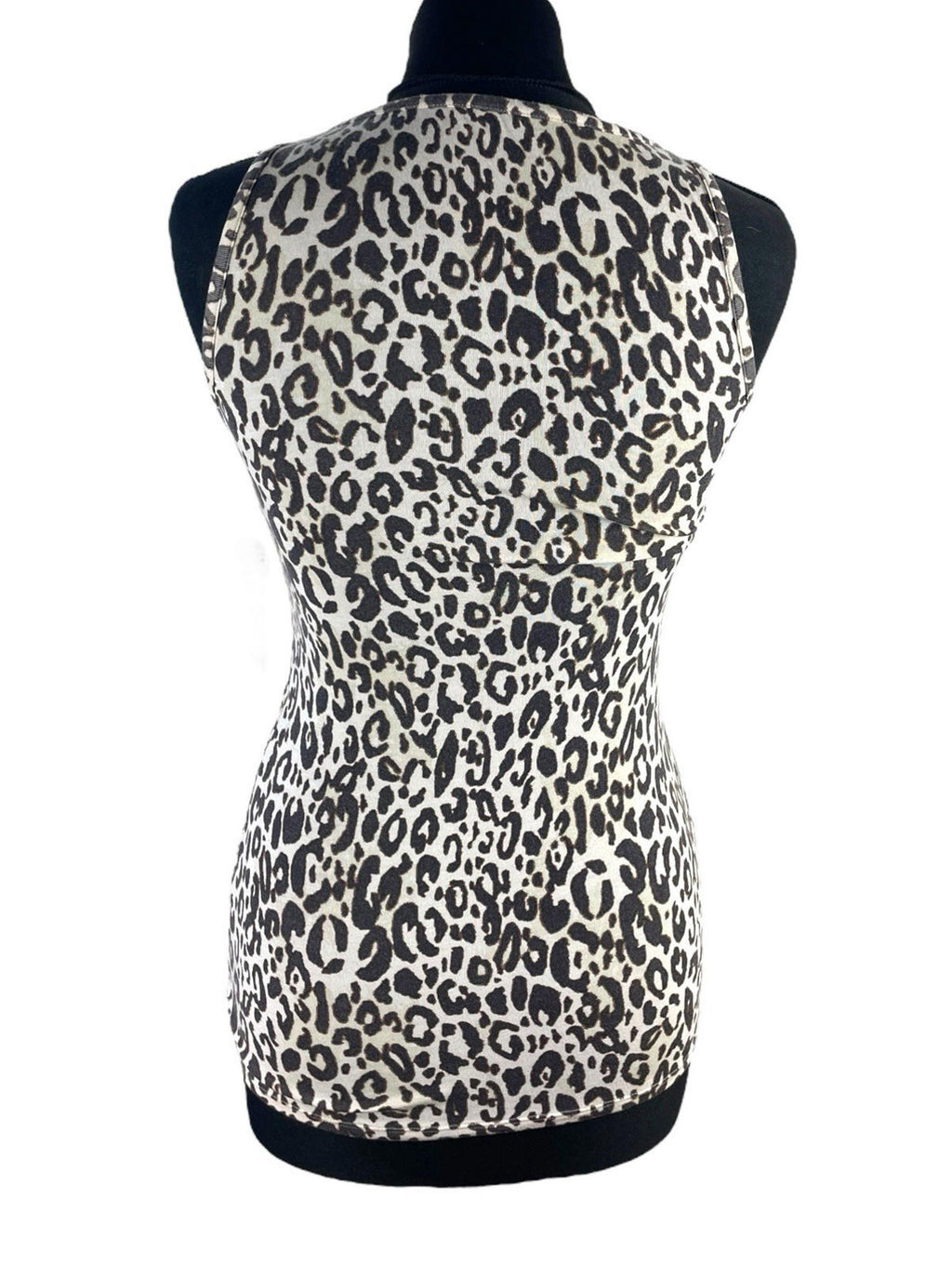 F&F Brown Leopard Print Vest Tank Top Women’s UK Size S
