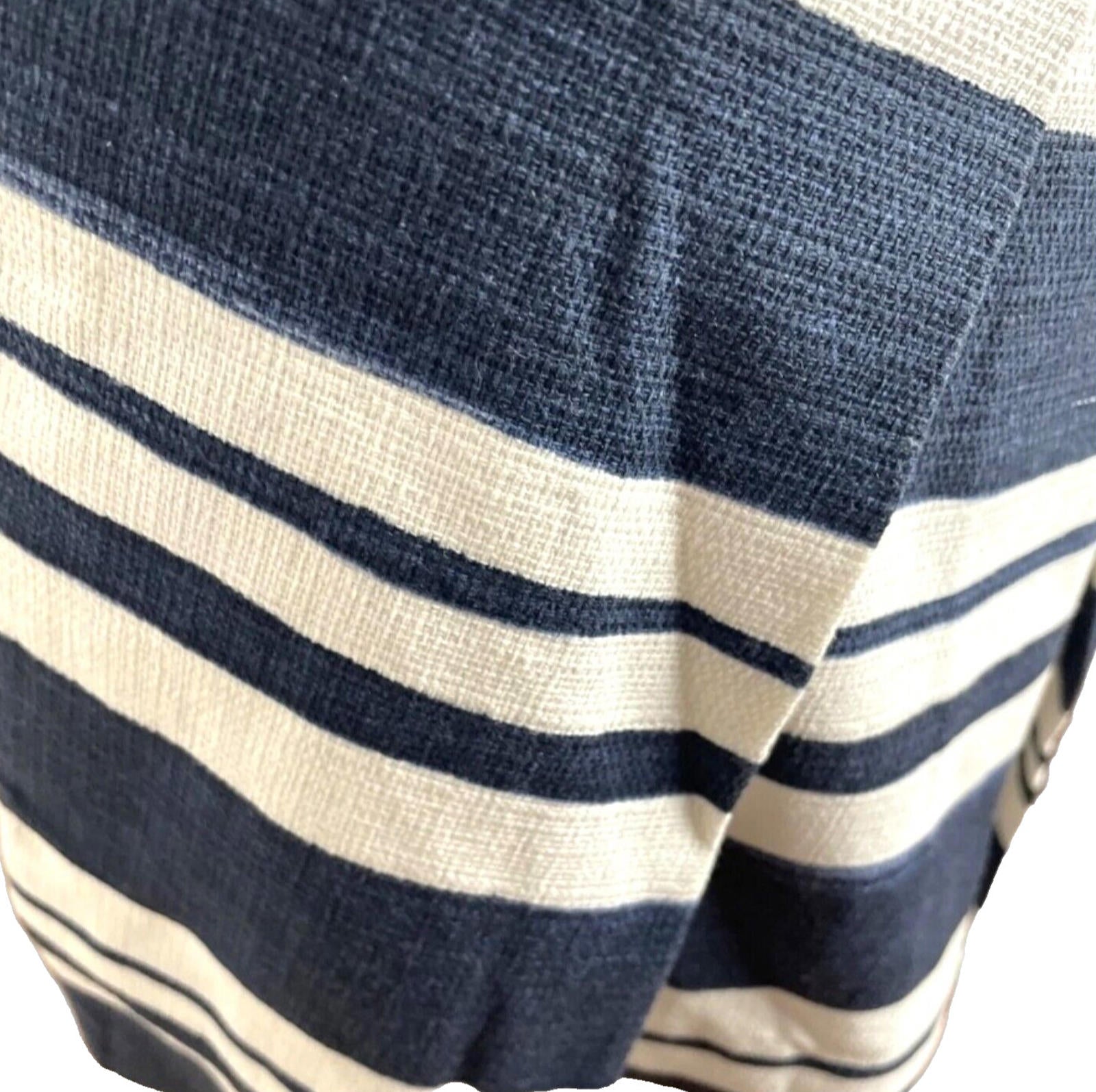 Zara Stripe Skirt High Waist Pleated Women's UK Size M (10)