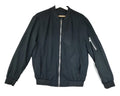 Manfinity Bomber Jacket Men's UK Size S Black Coat Zip Pockets