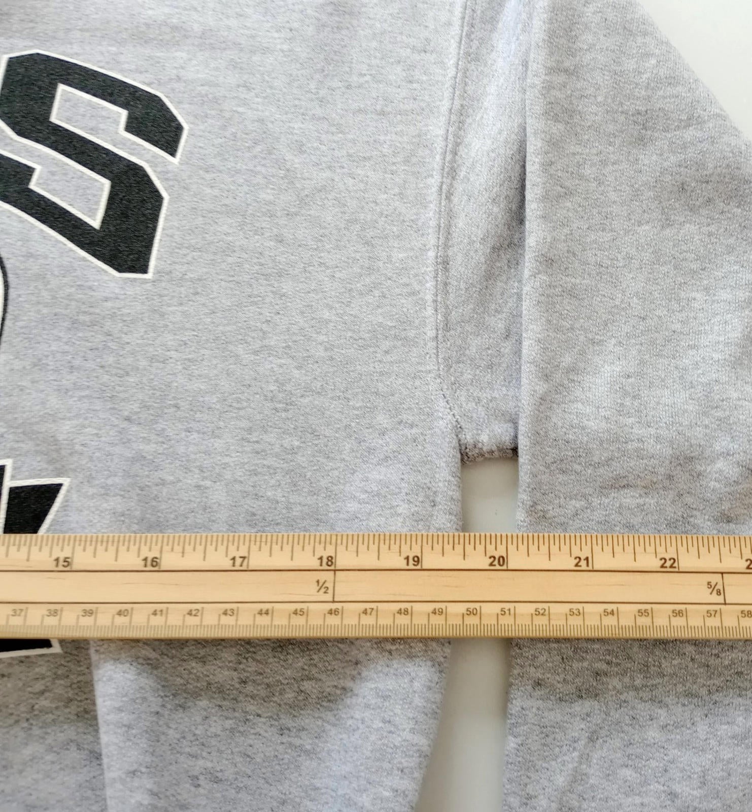 Grey Graphic Print Jersey Hoodie Men's UK Size S CMS PHYS. ED. Fleece Lined