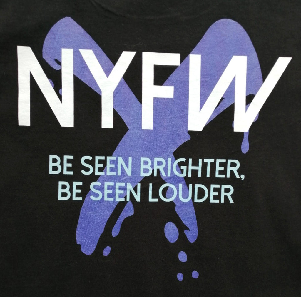NYFW Empowerment T-Shirt Women's UK Size M Black Print Crew Neck 100% Cotton