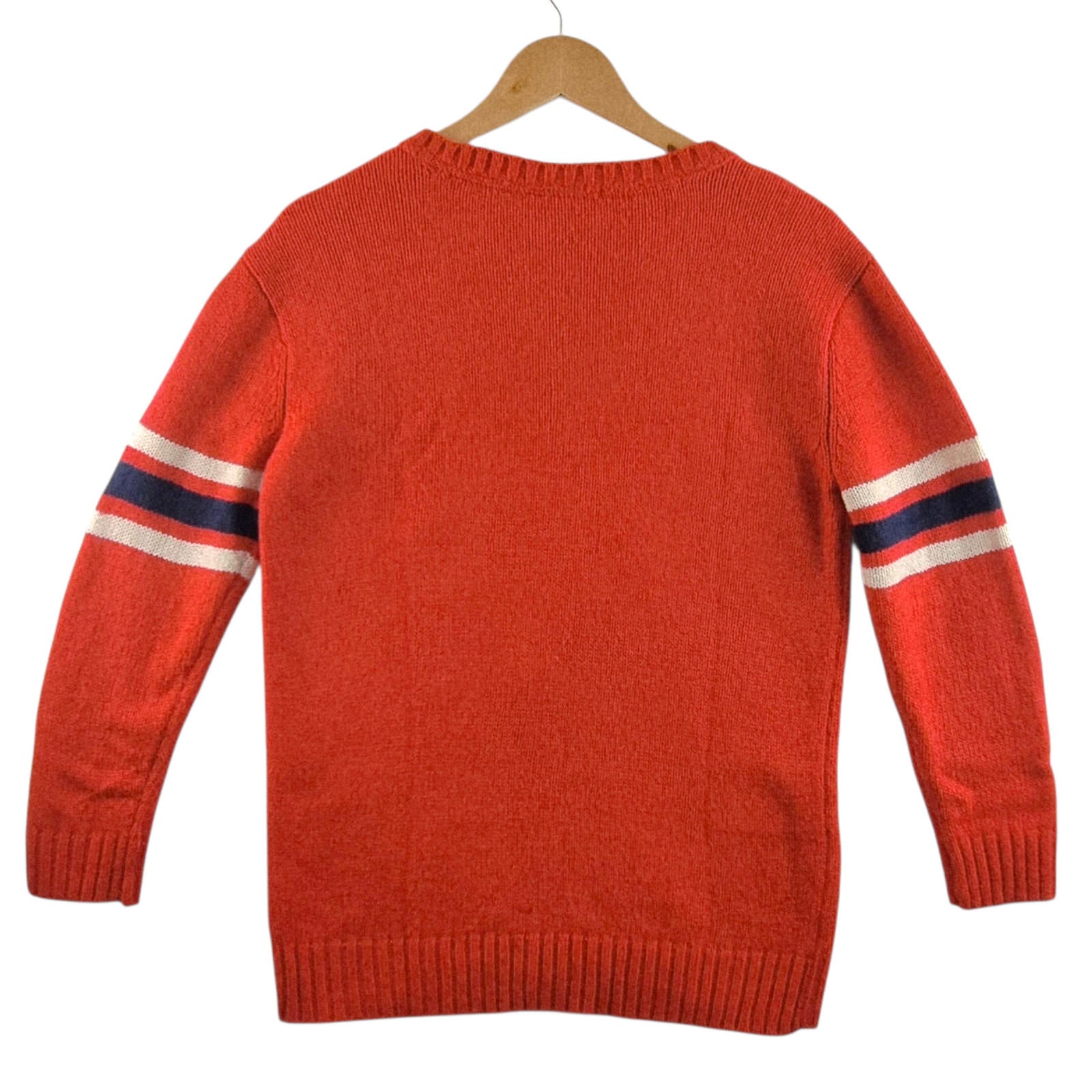 Forever 21 Los Angeles LA Knit Jumper Women's UK Size S Red Varsity Sweater