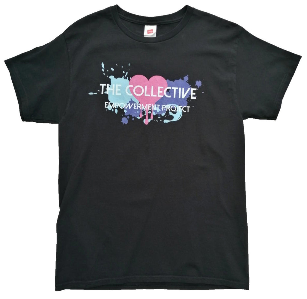 NYFW Empowerment T-Shirt Women's UK Size M Black Print Crew Neck 100% Cotton