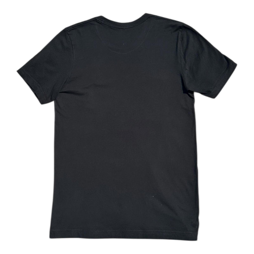 Novelty Print T-Shirt Unisex UK Size M Black Short Sleeve Crew Neck Jersey