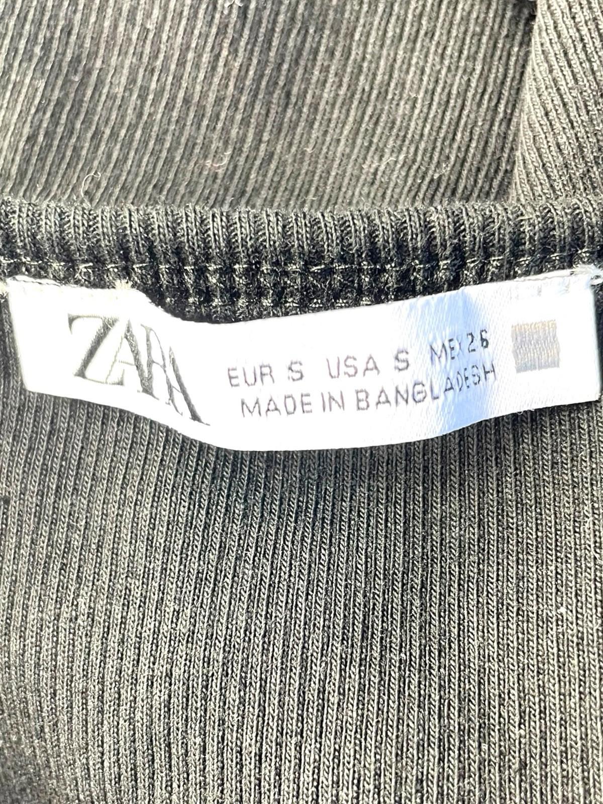 Zara Black T-shirt Top Short Sleeve Women’s UK Size 8