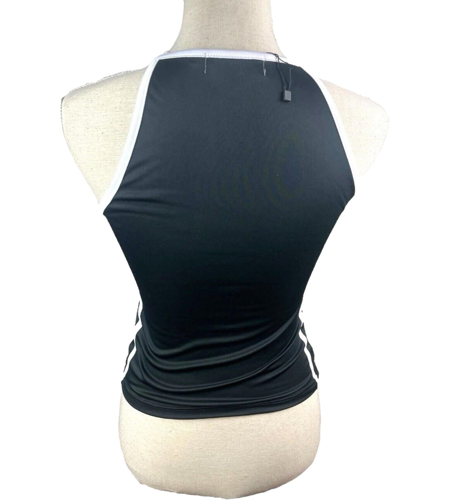 Tank Top Women's UK Size 8  Black Number 13 Print Sleeveless Slim Fit Summer