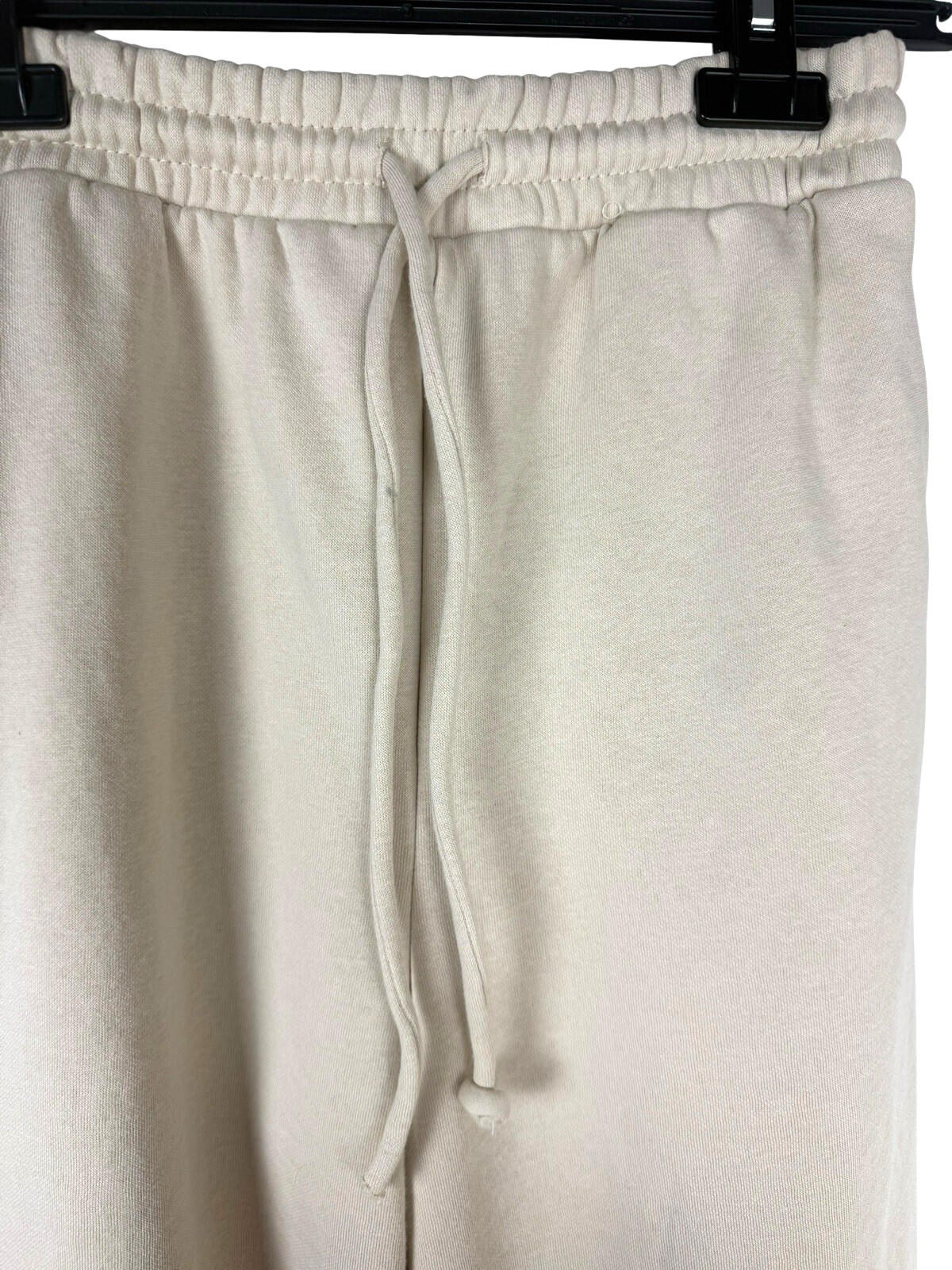 H&M Jersey Co Ord Set Women's UK Size XS Hoodie Jog Pants Beige