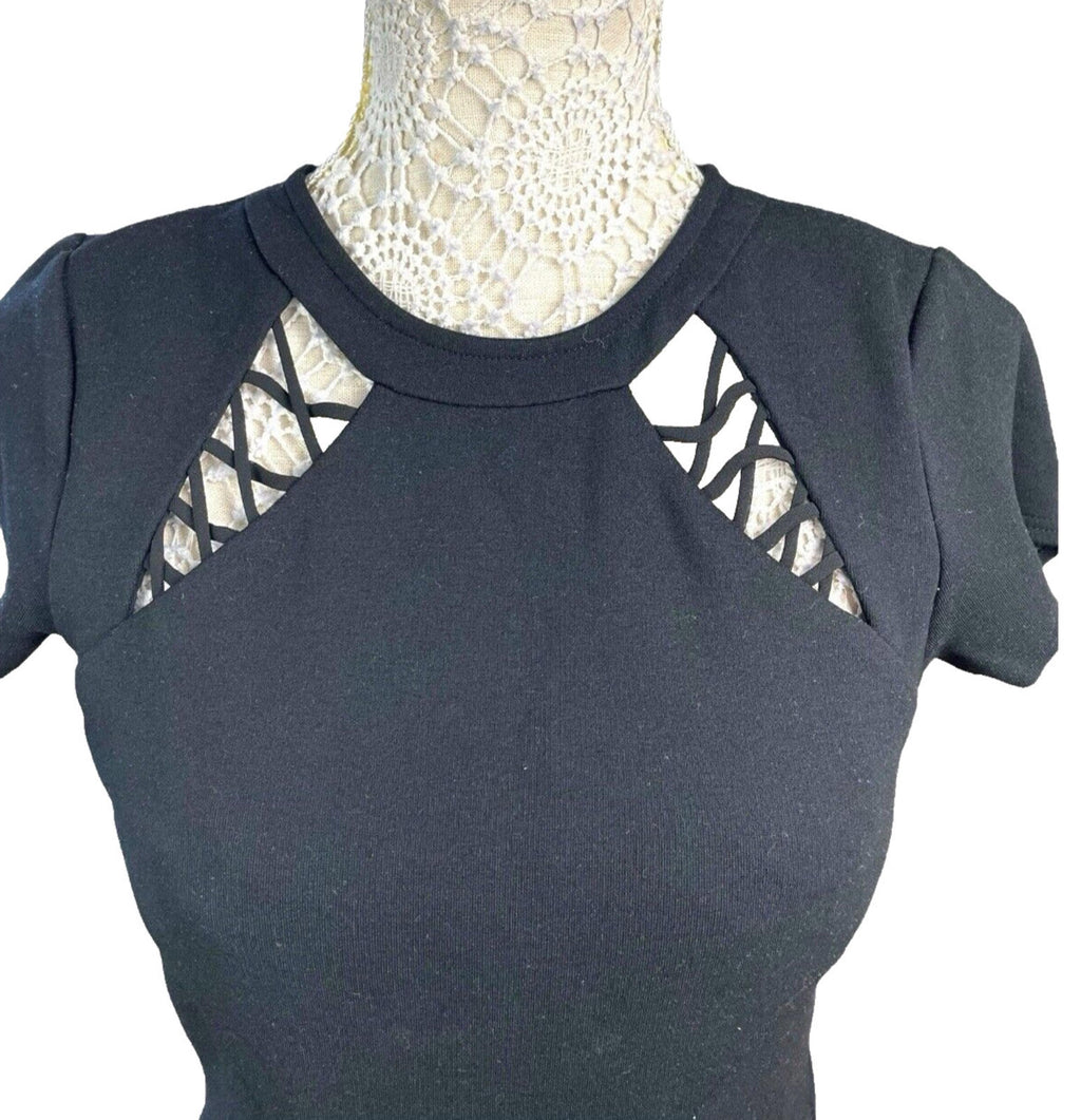 River Island Black Midaxi Dress Bodycon Women’s UK Size 12