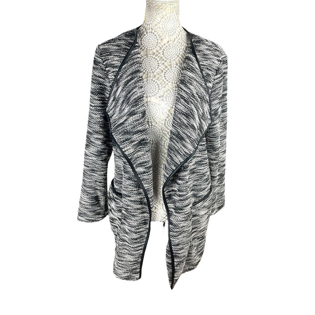 Thin Jacket George Black And White Open Front Women’s UK Size 16
