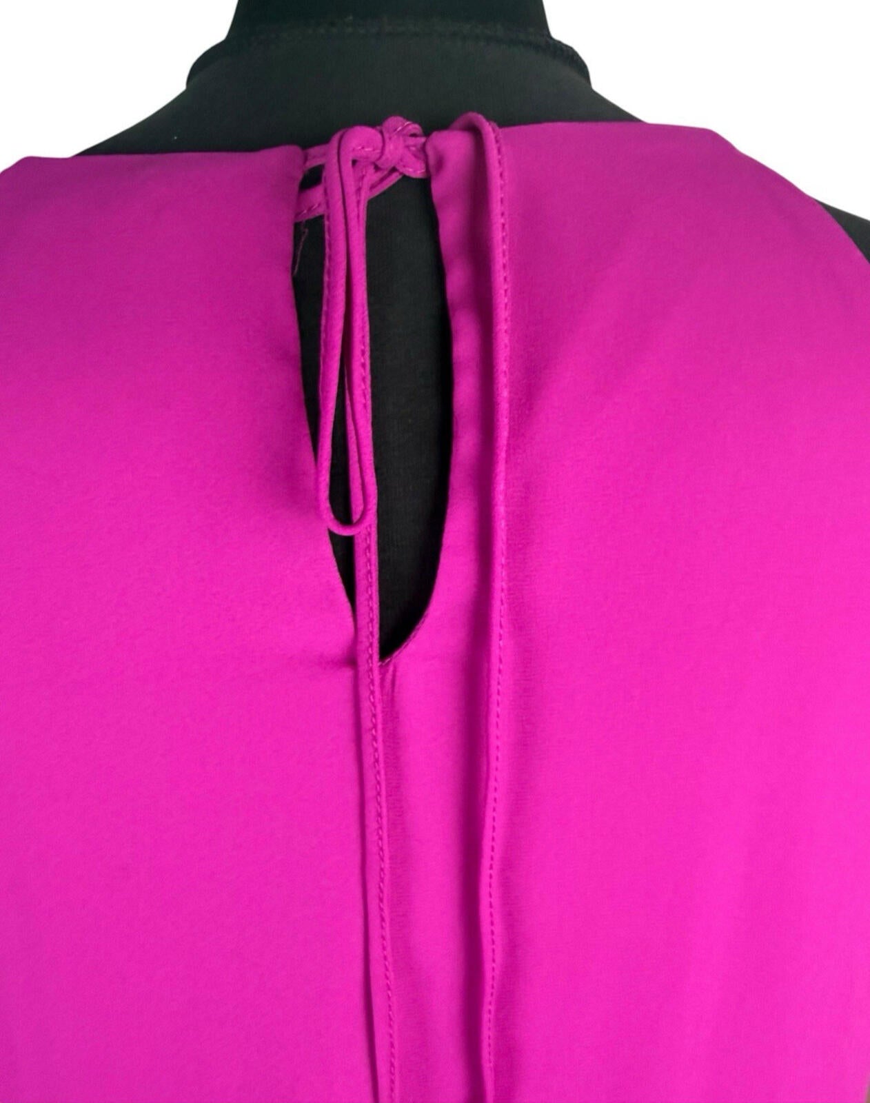 F&F Pleated Camisole Top Women’s UK Size 8 Smocked Sleeveless Bright Pink