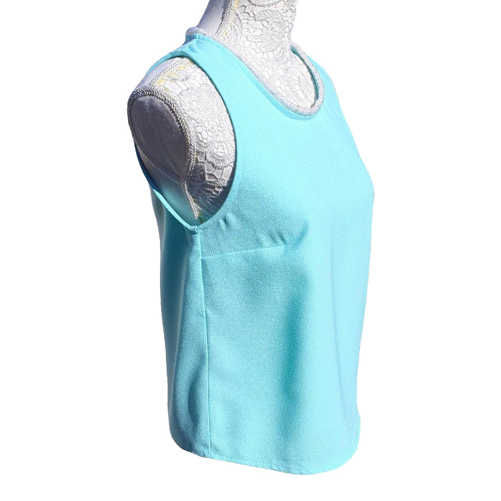 ASOS Vest Top With Sparkle Sequin Neck Detail Women's UK Size 8
