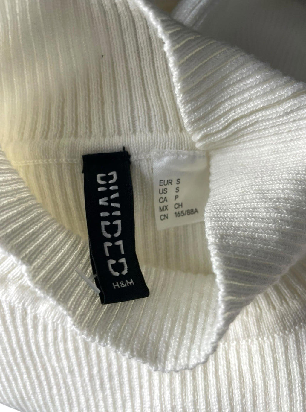 Divided Ivory Long Sleeve Crop Top Women’s UK Size S