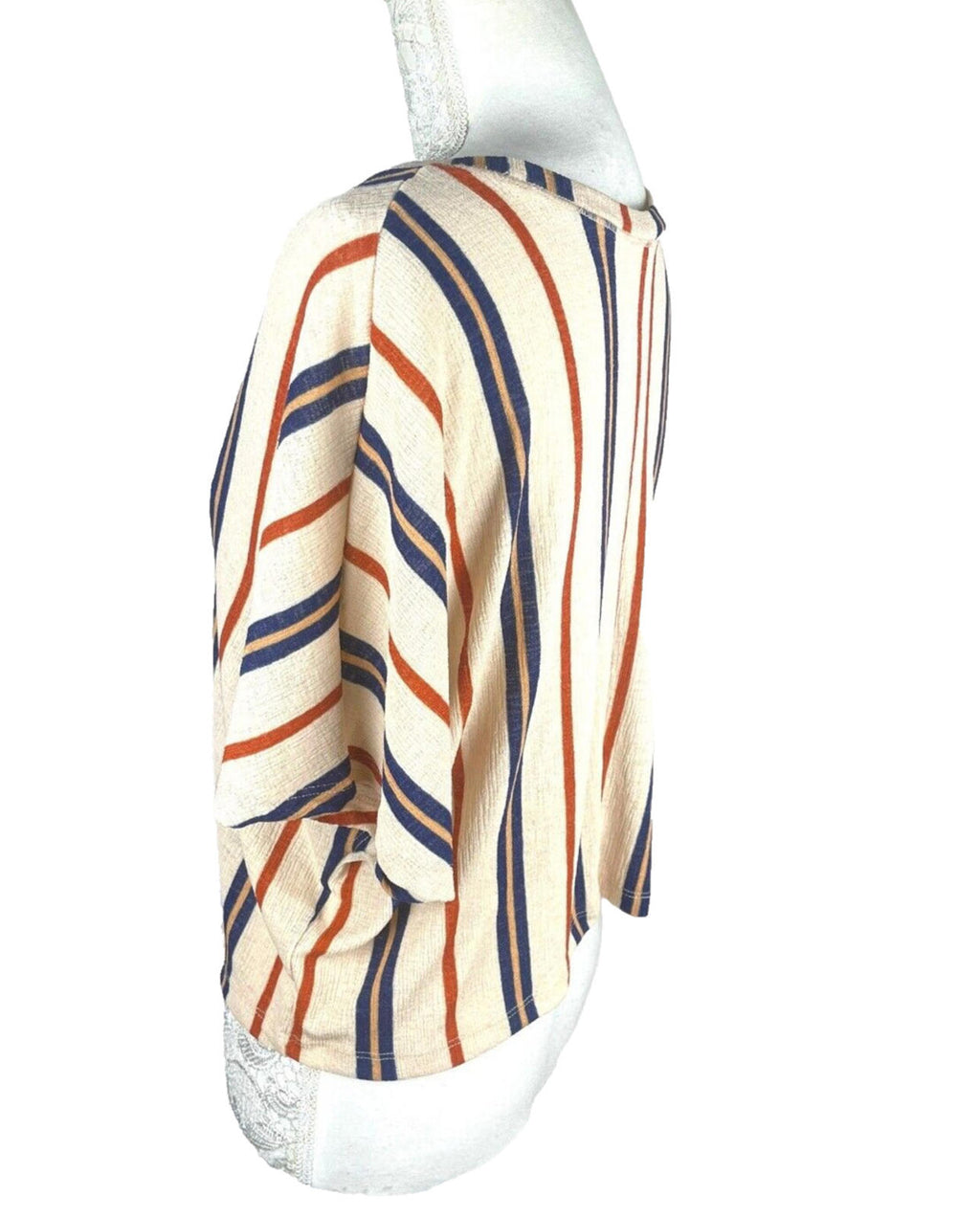 Zara Striped Crop Shirt Blouse Flannel Top Women's UK Size S