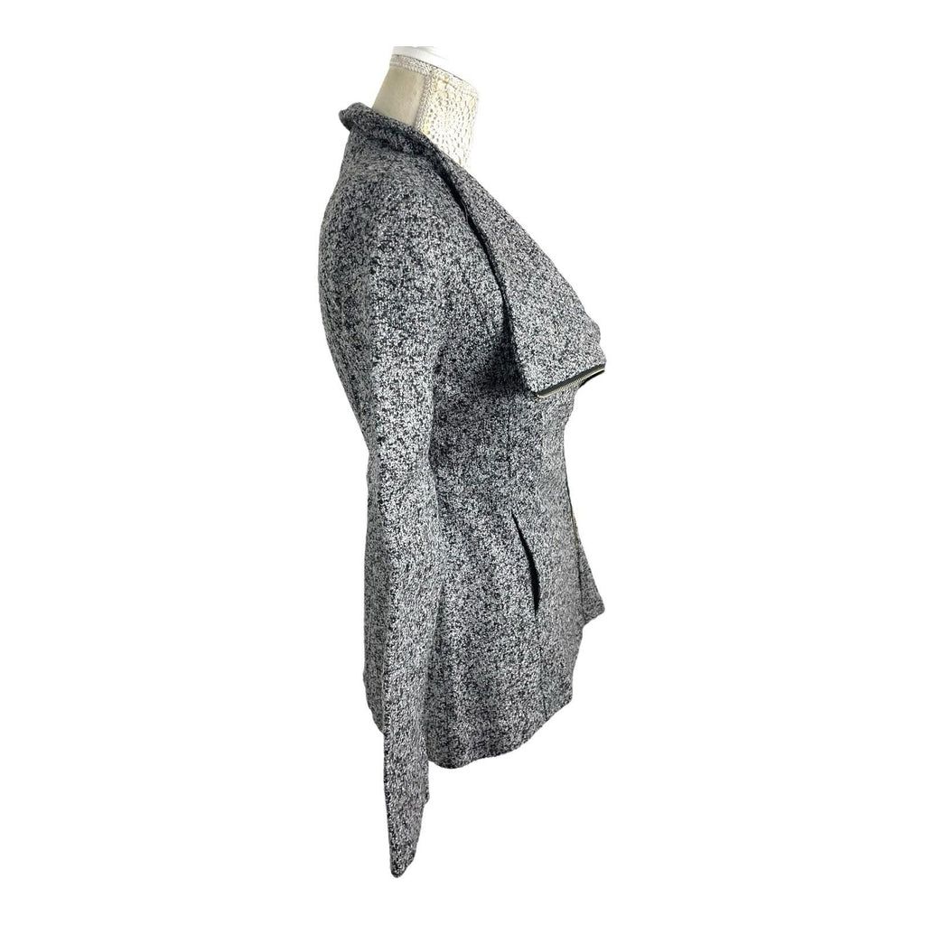 Airydress Coat Jacket Grey Speckled Mid Length Women’s UK Size S