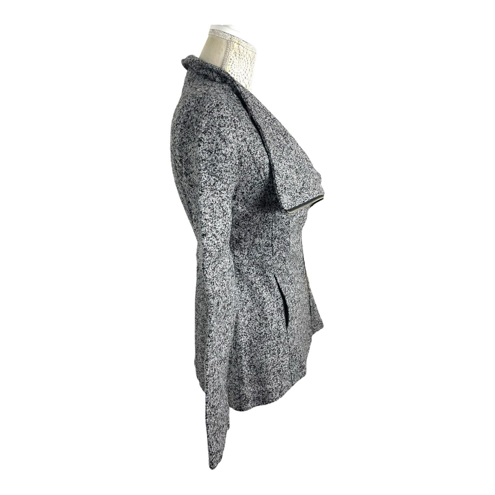 Airydress Coat Jacket Grey Speckled Mid Length Women’s UK Size S