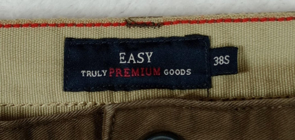 Easy Cargo Trousers Men's UK Size W38 L29 Brown 6 Pocket Design 100% Cotton