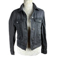 Divided Grey Denim Jacket Collared Pockets Grunge Relaxed Fit Women’s UK Size 6