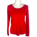 Galeries Lafayette Paris Knit Jumper Red Women's UK Size Small Crew Neck