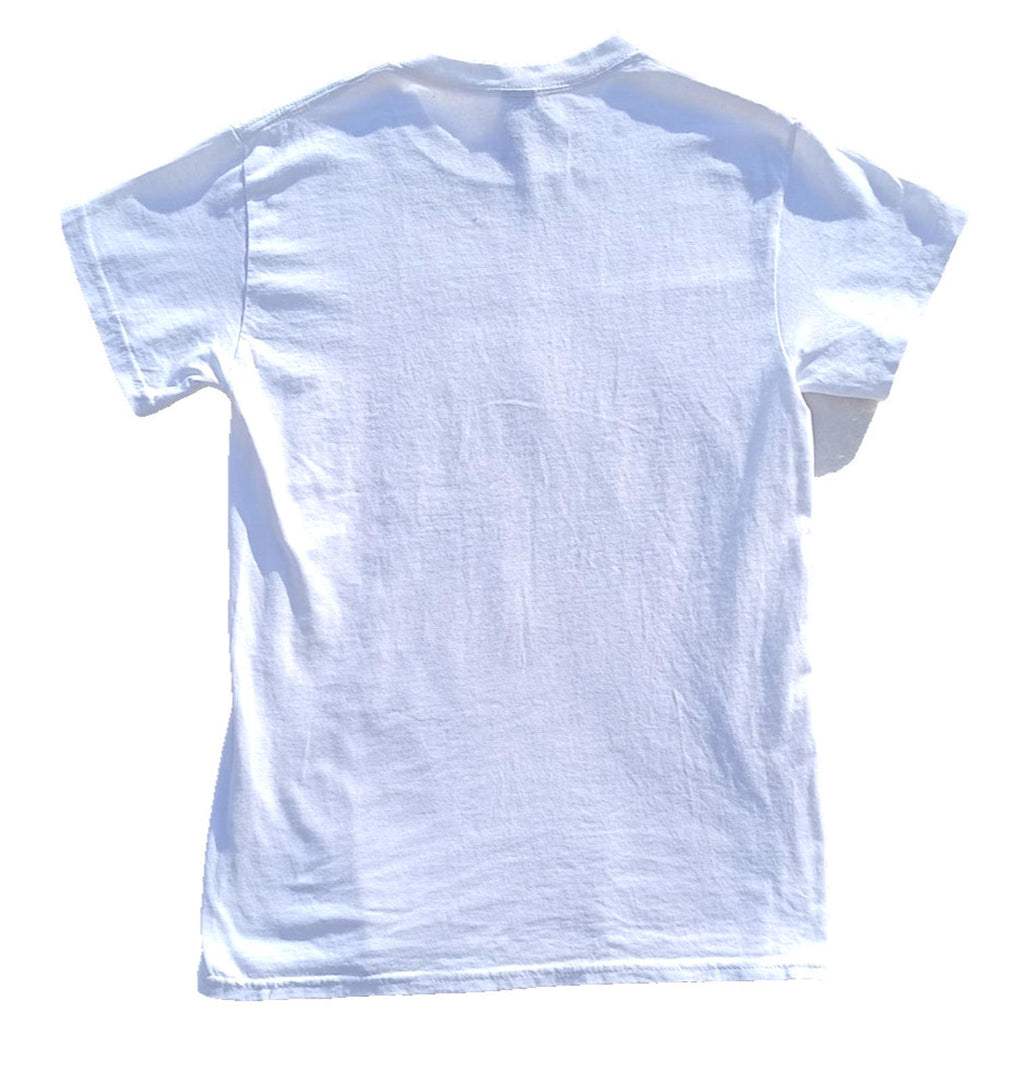 NYG Basketball T-Shirt Women's UK Size S White Coast to Coast All American Camp