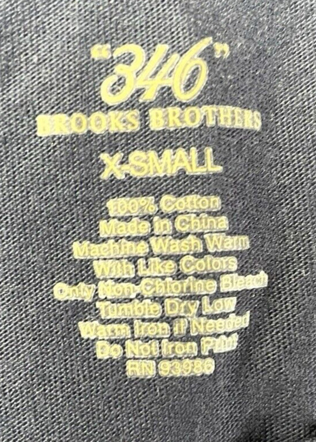 Brooks Brothers T-Shirt Blue 100% Cotton Logo Women’s UK Size XS
