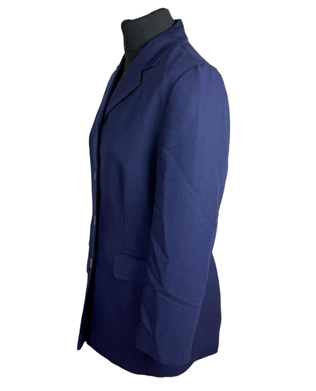 Essentials Blazer Jacket Women’s UK Size 12 Mid Length Navy Blue Collared